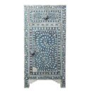 Pearl Inlay Tall Floral Bedside
