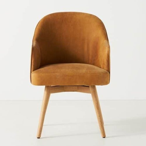 Leather Swivel Desk Chair