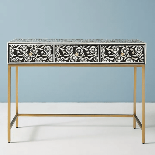 Raavi Bone Inlay Desk