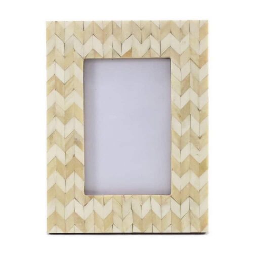 Chevron Bone Inlay Photo Frame