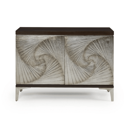 Finch Stylish Silver Cabinet