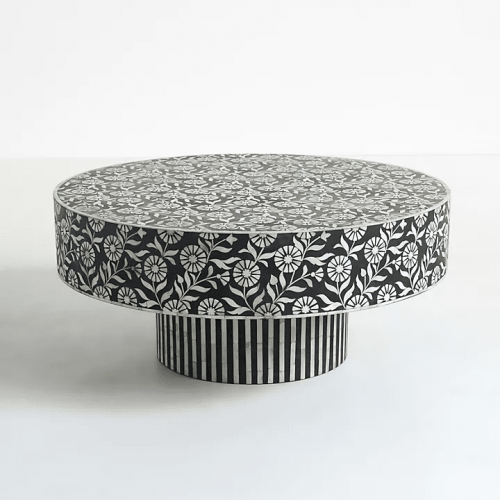 Sunflower Bone Inlay Coffee Table