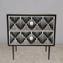 Arrow Black Bone Inlay Bedside