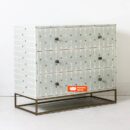 Sprout Design Bone Inlay Chest of 3 Drawers in Mint Green