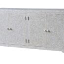 Floral Bone Inlay Sideboard in Grey